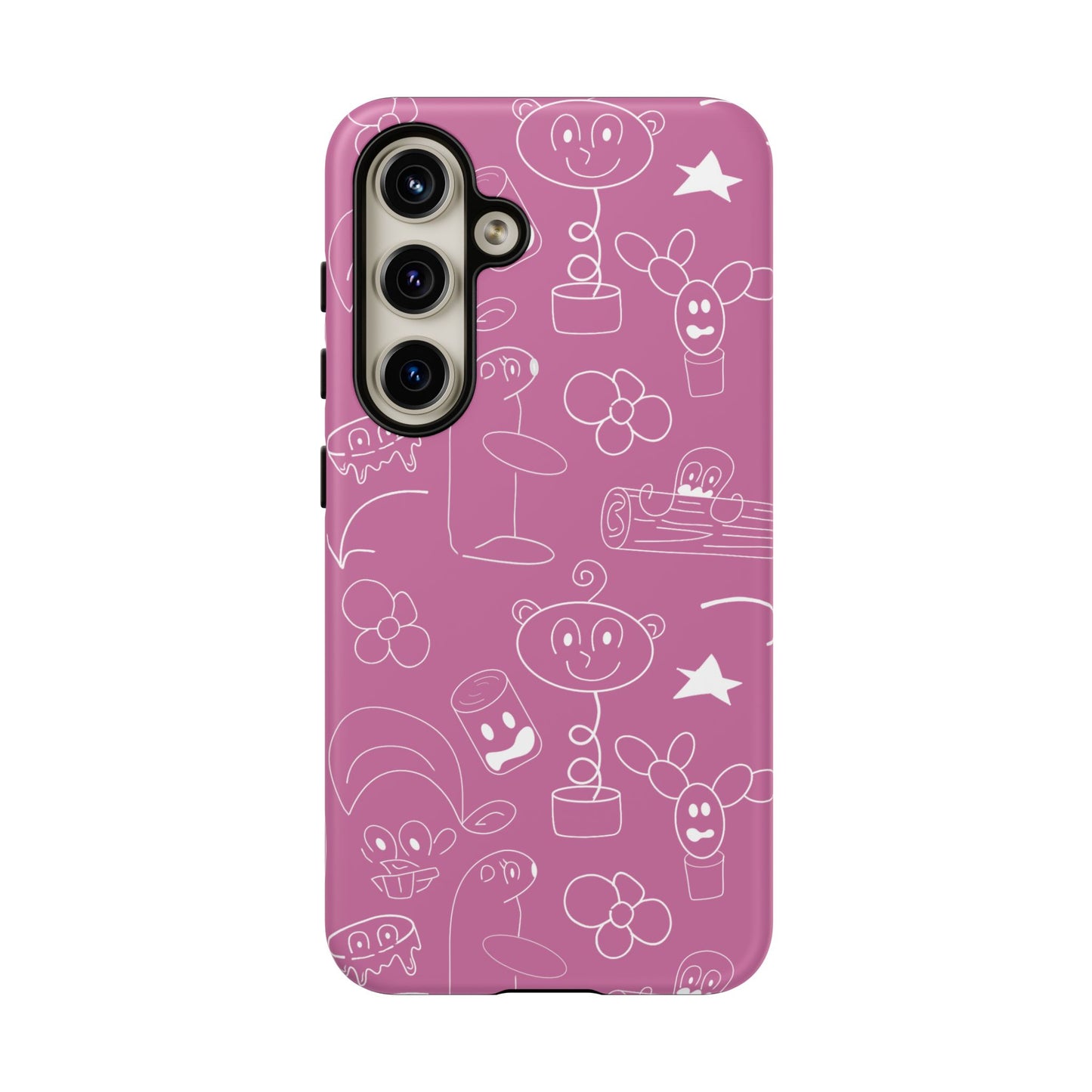 Doodle Pink Tough Cases