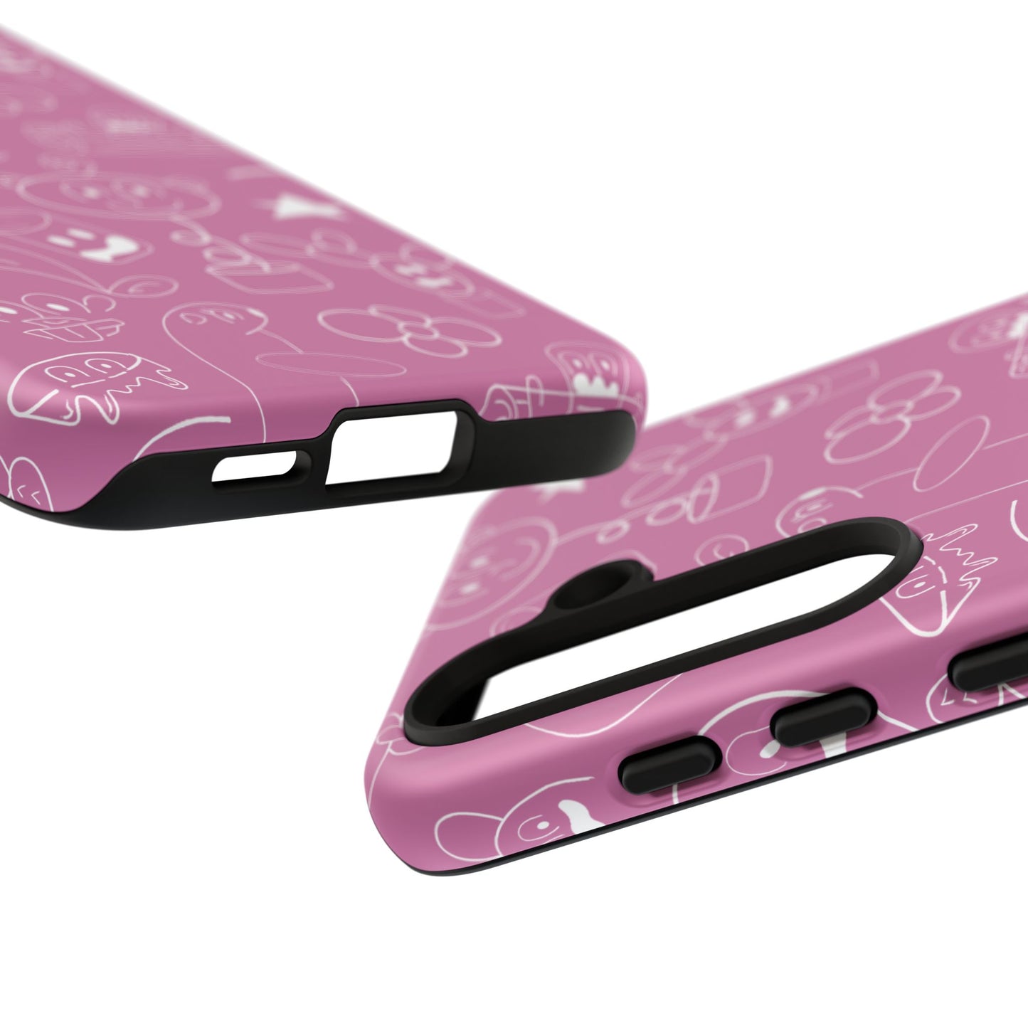 Doodle Pink Tough Cases