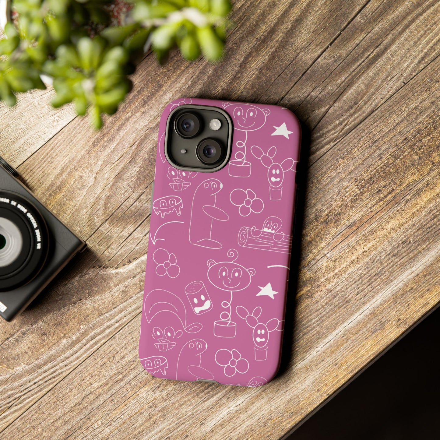 Doodle Pink Tough Cases