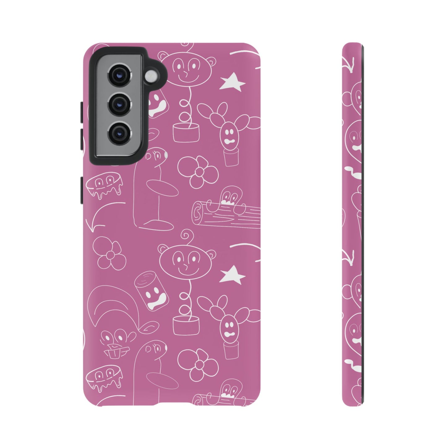 Doodle Pink Tough Cases