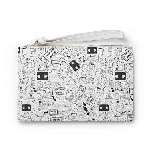 90s Doodle Clutch Bag